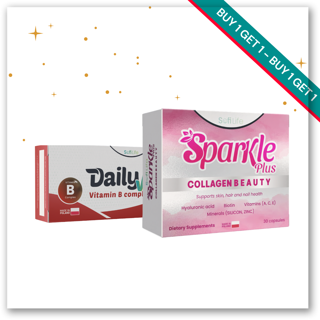 DailyVit Vitamin B Complex + Sparkle Plus Collagen Beauty