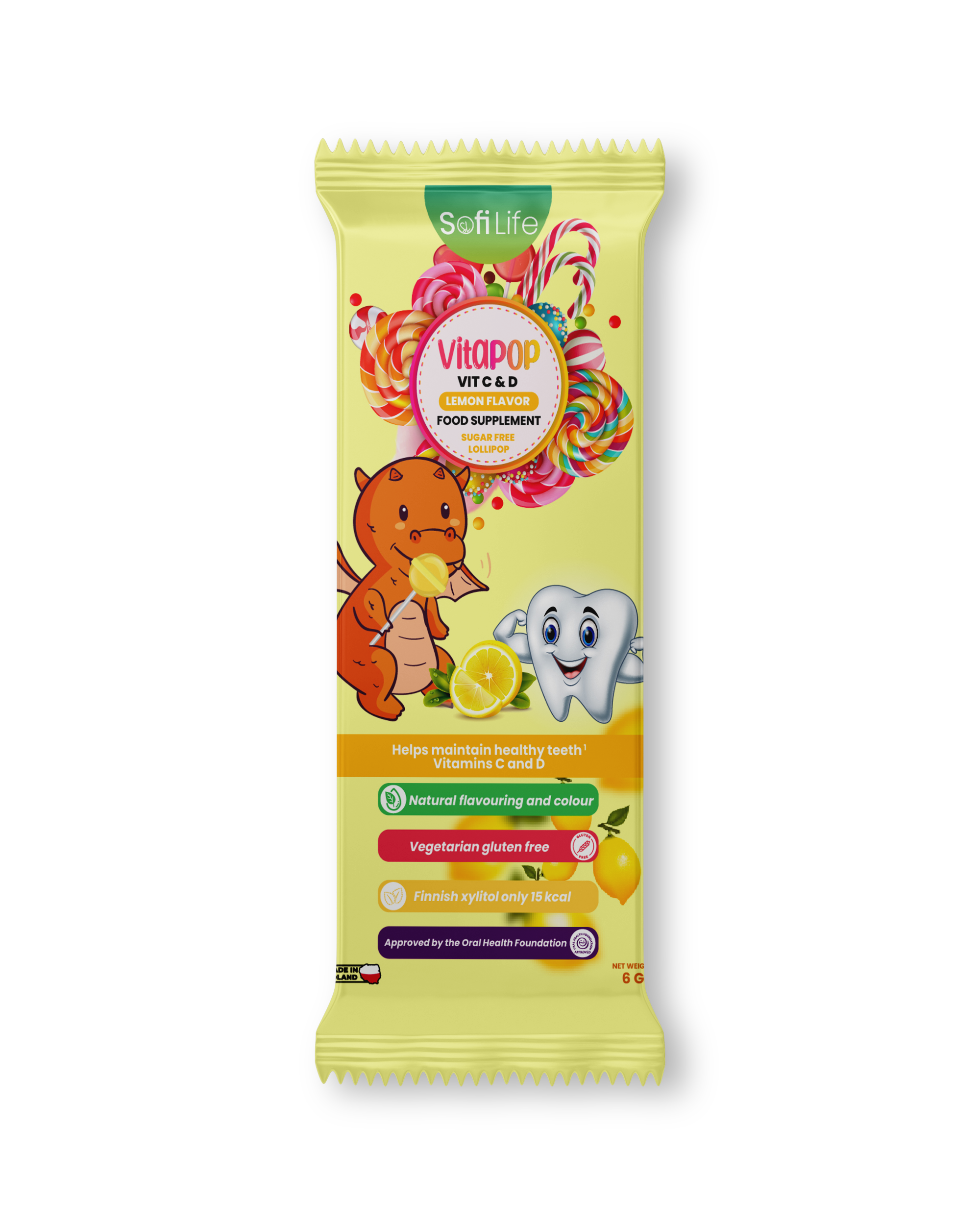 VitaPop Vitamin C & D Lollipops