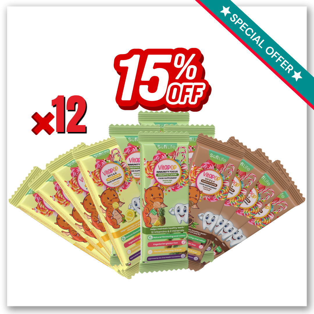 12 Lollipops Vitamin bundle (different types)