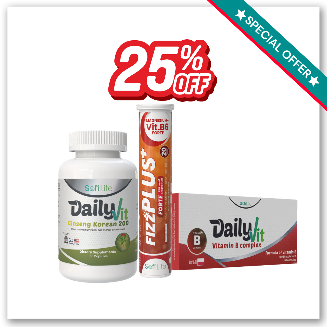 Burnout bundle (DailyVit Ginseng+DailyVit B Complex+FizzPlus Mg-B6)